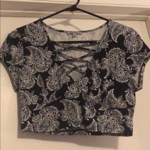 Paisley crop top